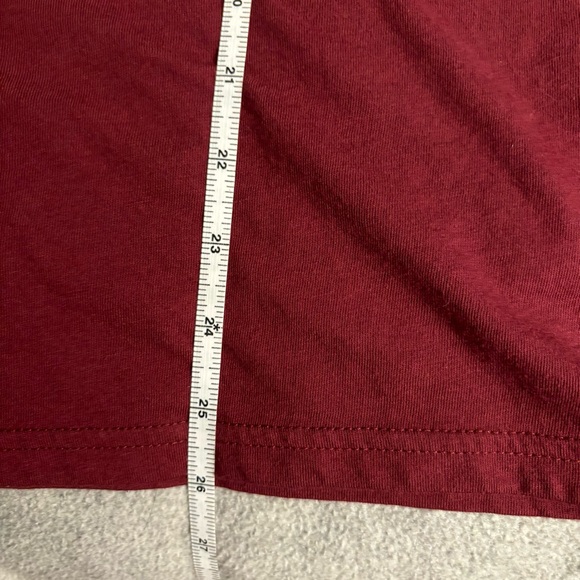 Old Navy soft washed burgundy & gray raglan tee medium - Picture 7 of 7